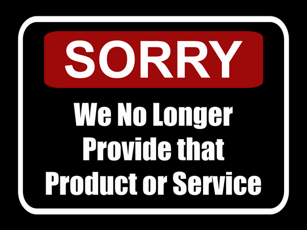 Discontinued Product/Service
