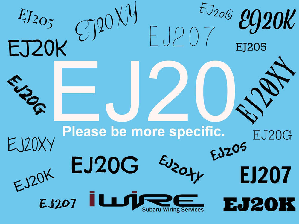 EJ20 - You're Going to Have to Be More Specific