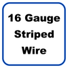 16 Gauge Striped Wire By Foot