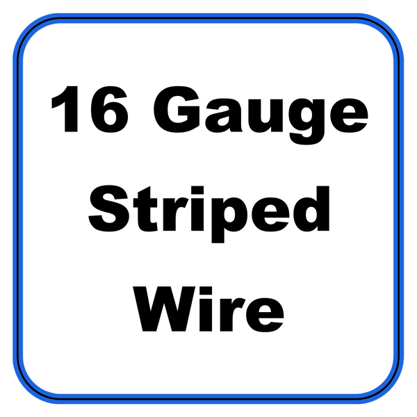16 Gauge Striped Wire By Foot