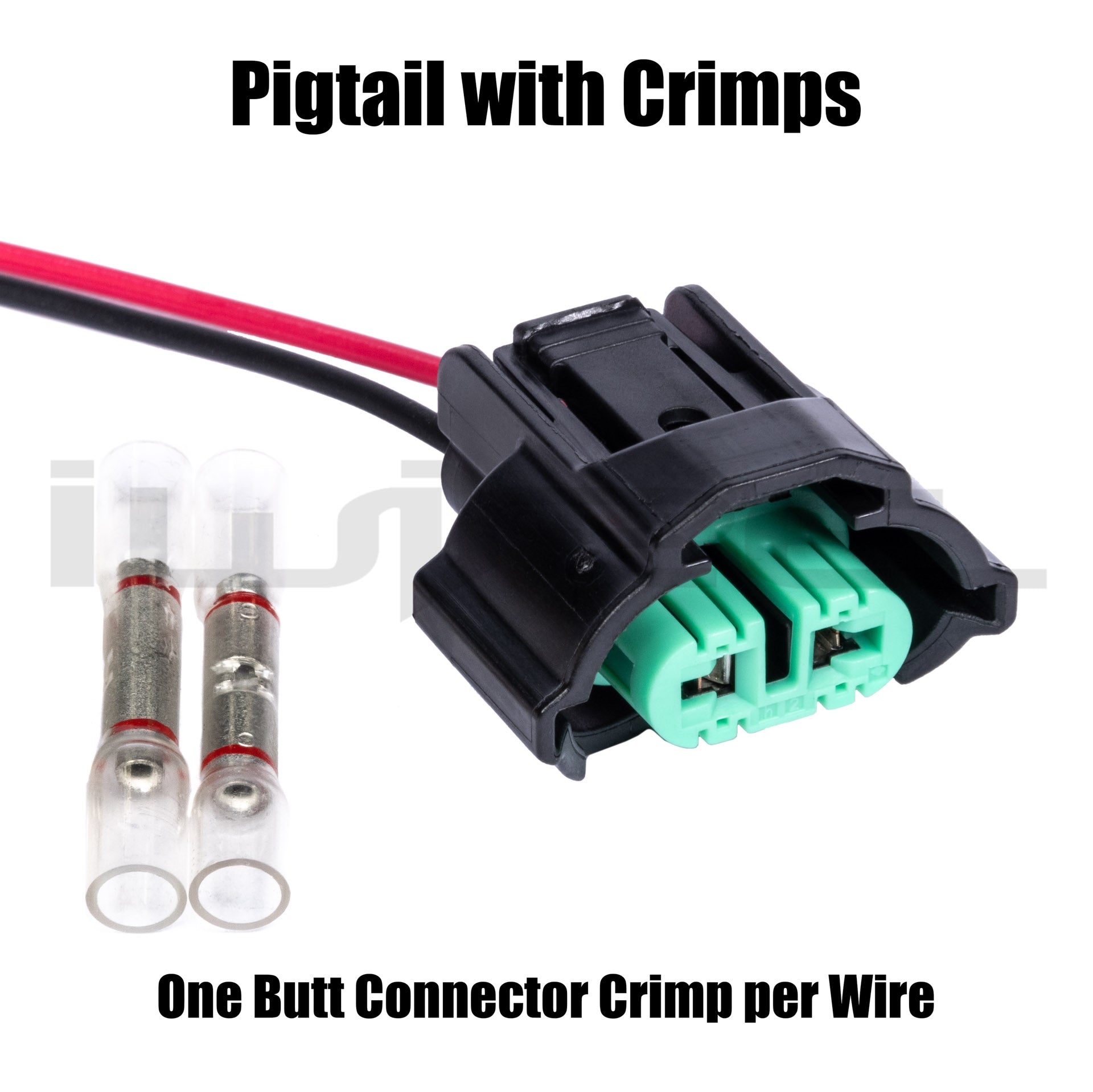 HiSport 3-Wire Fog Light & Turn Signal Connector Pigtail - Fits Nissan, Mazda, Subaru & More (1 Piece)